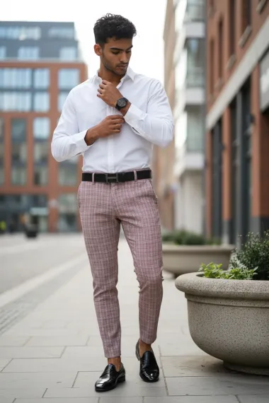 Pantaloni barbati eleganti 7156 B8-2