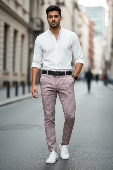 Pantaloni barbati eleganti 7156 B8-2