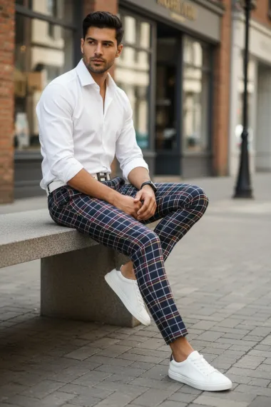 Pantaloni barbati eleganti B1545 B15-2