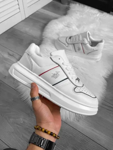 Adidasi barbati casual, albi L86 T4-3