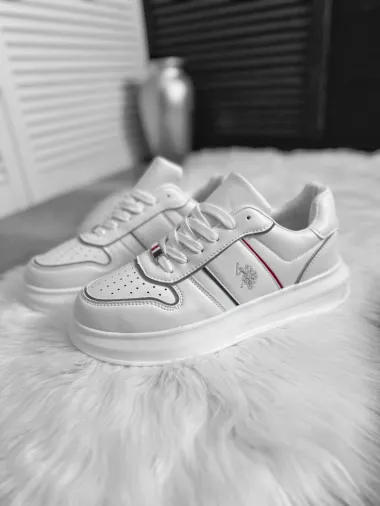 Adidasi barbati casual, albi L86 T4-3