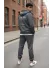 Trening barbati slim fit gri, Pantaloni + hanorac 166