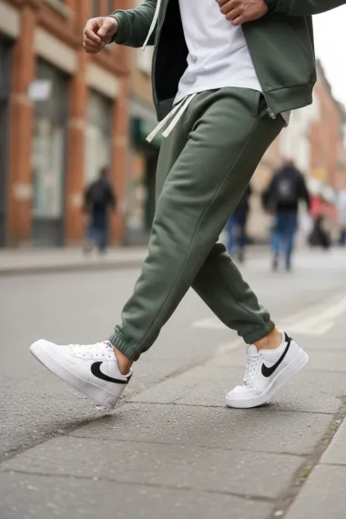 Trening barbati slim fit kaki , Pantaloni + hanorac 168