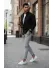 Pantaloni barbati casual gri 10614