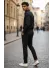 Pantaloni barbati eleganti negri B1734 D5