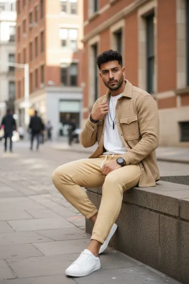 Camasa barbati casual maro 12915 X8