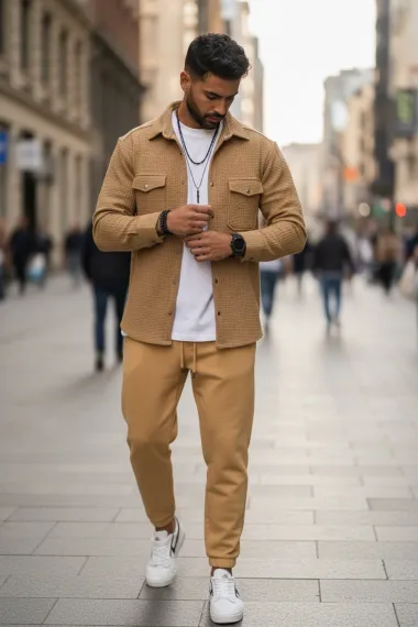 Camasa barbati casual maro 12915 X8