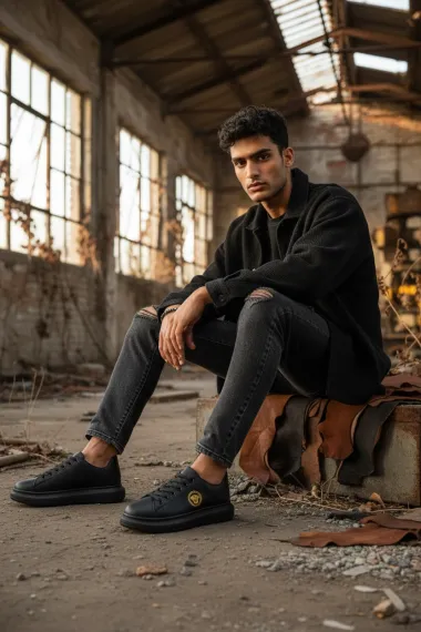 Adidasi barbati casual VIP, negri 801