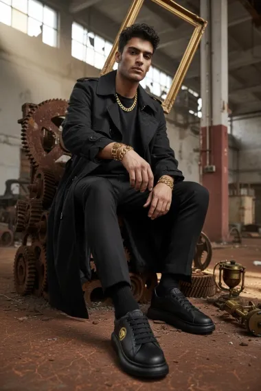 Adidasi barbati casual VIP, negri 801