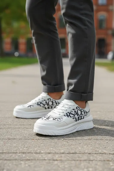 Adidasi barbati casual, albi L76