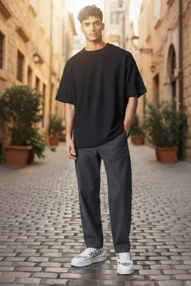 Adidasi barbati casual, albi L76