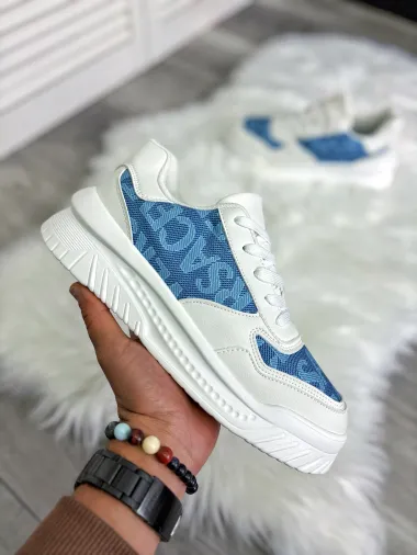 Adidasi barbati casual, albastri L76