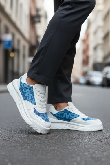 Adidasi barbati casual, albastri L76