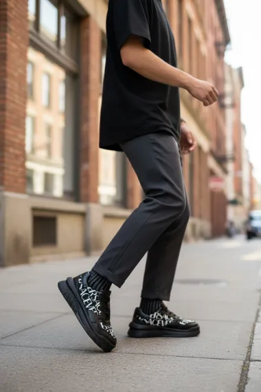 Adidasi barbati casual, negri L76