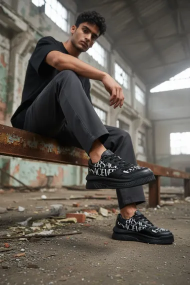 Adidasi barbati casual, negri L76