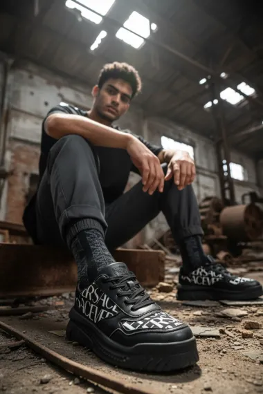 Adidasi barbati casual, negri L76