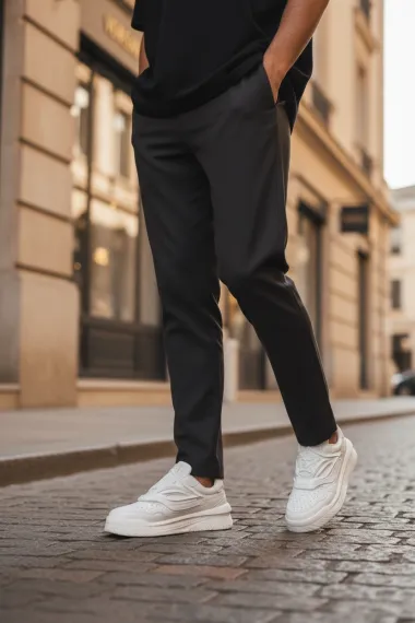 Adidasi barbati casual, albi Q6