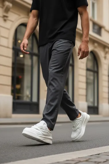 Adidasi barbati casual, albi Q6