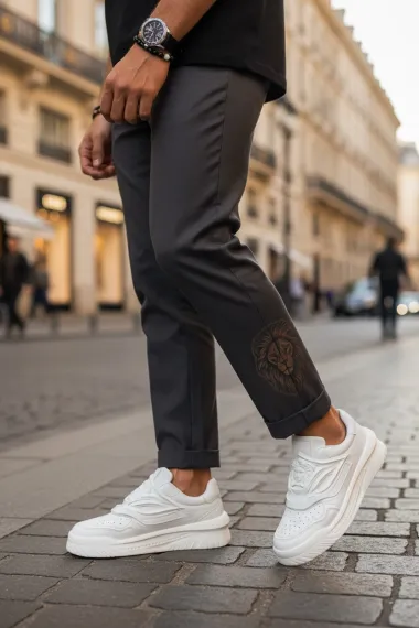 Adidasi barbati casual, albi Q6