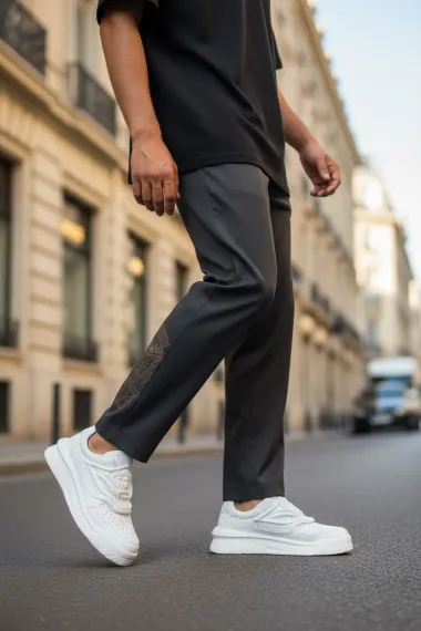 Adidasi barbati casual, albi Q6