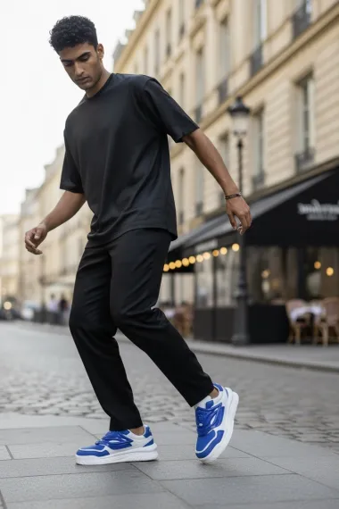 Adidasi barbati casual, albastri Q6