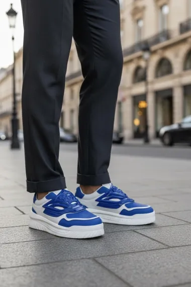 Adidasi barbati casual, albastri Q6