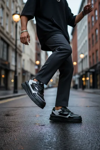 Adidasi barbati casual, negri Q6