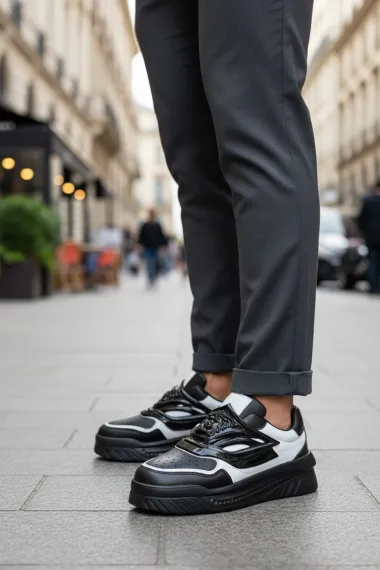 Adidasi barbati casual, negri Q6