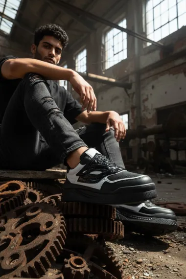 Adidasi barbati casual, negri Q6