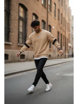 Bluza barbati crem slim fit 71412 23-3.2