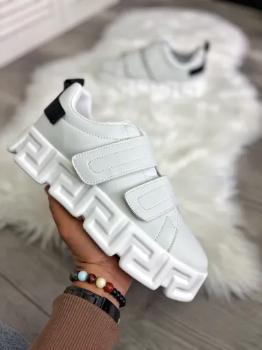 Adidasi barbati VSC Greca albi , cu arici 092