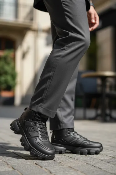 Ghete barbati negre 11925 N1-5