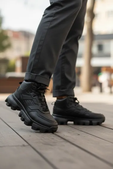 Ghete barbati negre 11925 N1-5