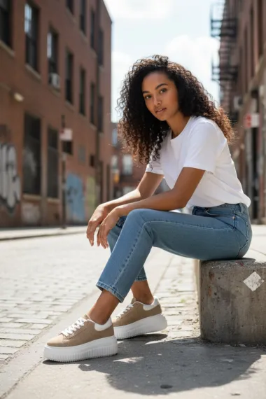 Adidasi dama albi casual ZH12