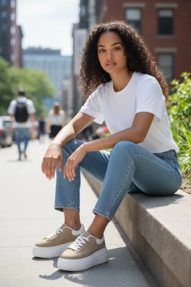 Adidasi dama albi casual ZH12