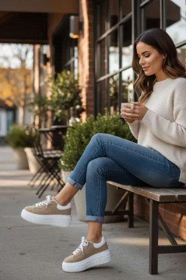 Adidasi dama albi casual ZH12