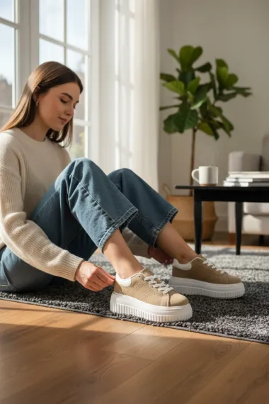 Adidasi dama albi casual ZH12