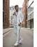 Trening barbati slim fit alb, Pantaloni + Hanorac 1209