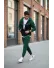 Trening barbati slim fit verde, Pantaloni + Hanorac 5032 9-4