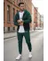 Trening barbati slim fit verde, Pantaloni + Hanorac 5032 9-4