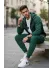 Trening barbati slim fit verde, Pantaloni + Hanorac 5032 9-4