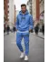 Trening barbati slim fit albastru, Pantaloni + Hanorac 5041 i11-5.3