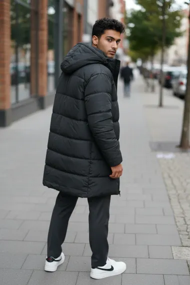 Geaca barbati de iarna neagra A26