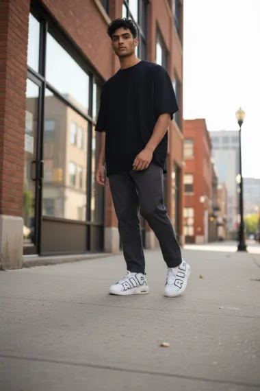 Adidasi barbati casual, albi AIR10