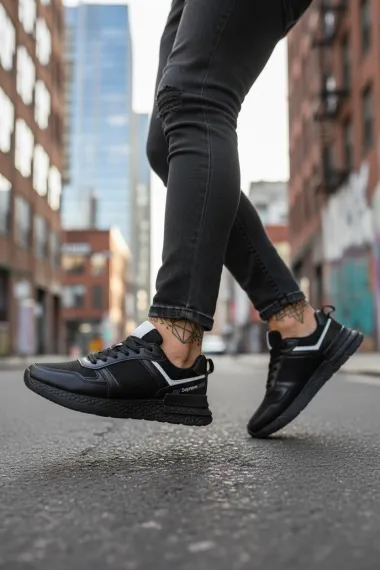 Adidasi barbati casual negri B017 N1-4