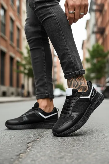 Adidasi barbati casual negri B017 N1-4