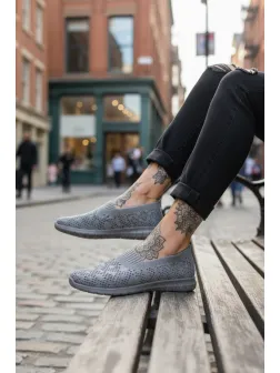 Espadrile dama casual gri CL01. T54-2