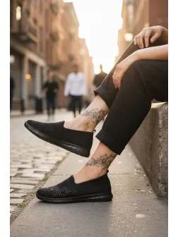 Espadrile dama casual negre CL01 T54-3