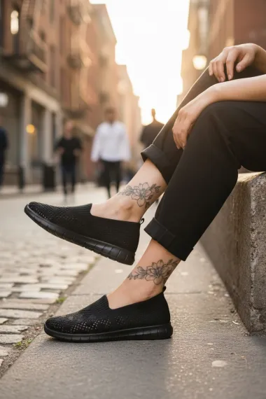 Espadrile dama casual negre CL01 T54-3