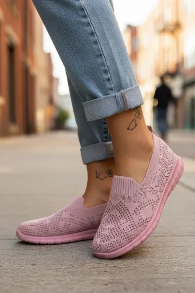 Espadrile dama casual roz CL01 T51-2